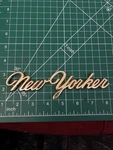 1968 1969 1970 Chrysler New Yorker Gold Nameplate Emblem 2964597 Oem. Fixed Price $11.00.