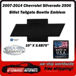 07-14 Silverado 2500 Black Powder Coat Billet Bowtie Tailgate Emblem Ami 96095K. Fixed Price $49.99.