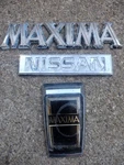 Nissan Maxima Circa '86 Front Emblem 2 / Bundle Oem. Fixed Price $34.97.