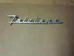 1952-54? Ford "fairlane" Name Plate. Fixed Price $22.99.