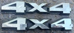 Oem Jeep Cherokee Xj Comanche 4X4 Emblem Badge Sign Pair Vintage 1984-1996. Fixed Price $29.99.