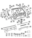 Genuine Mopar Lift-gate Applique 68597312AA. Fixed Price $68.97.