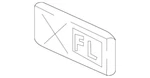 Gm Oem 10-22 Express 2500 Pick Up Box Exterior Trim-nameplate 25972313. Fixed Price $54.39.