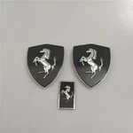 Carbon Fiber Fender Shields + Hood Badge For Ferrari F8 3-PIECE. Fixed Price $829.00.