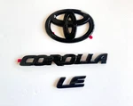 New Gloss Blackout Overlay Emblem Fit 2020-2024 Toyota Corolla PT948-02200-02. Fixed Price $43.90.