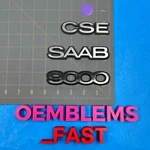 1994-1998 Saab 9000 Cse Oem Factory Silver Rear Trunk Hatch Deck Lid Emblem Set. Fixed Price $24.99.