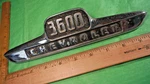 BX64 Chevrolet 3600 Hood Side Emblem Vintage 1955 #3718741 First Series Pickup. Fixed Price $99.99.