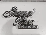 Grand Prix By Pontiac Script Emblem Ornament Car Part Oem 9622475 Vintage Trunk. Fixed Price $29.99.