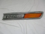 Vtg 1968-1972 Ford F100 Fomoco Rh Hood Emblem Oem C81B-16720-A Reflector Chrome. Fixed Price $24.64.