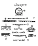 Genuine Mopar Fender Front Medallion 68533559AA. Fixed Price $18.48.