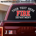 Custom Firefighter Decal Dept Vinyl Sticker Choose Size & Color. Fixed Price $11.99.