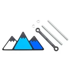 Blue Retro 3-COLOR Trail Mountain Shape Grille Badge Emblem For Toyota Truck Suv. Fixed Price $13.66.