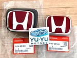 Acura Genuine Rsx Honda Integra 05-06 DC5 Type-r Red Emblem Front Rear Oem Jdm. Fixed Price $215.69.