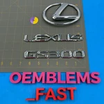 2006-2010 Lexus GS300 S190 Oem Factory Chrome Rear Trunk Deck Badge Emblem Set. Fixed Price $29.99.