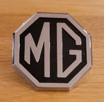Vintage Chrome Mg Silver Black Octagon Classic Car Badge Pt No. CHA344 JF6236. Fixed Price $23.87.