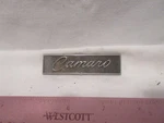 1968-69 Camaro Door Panel Emblem Oe Parts (# 7746553, 7746554). Fixed Price $25.00.