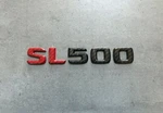 Mercedes-benz SL500 1990-2006 Red Black Carbon Fiber Nameplate Oem Emblem 500SL. Fixed Price $69.00.