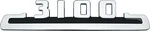 1953-54 Chevrolet Truck; "3100" Hood Side Emblems; Pair. Fixed Price $59.99.
