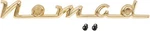 1955-56 Chevrolet Nomad; "nomad" Tailgate Emblem; Gold Finish; Each. Fixed Price $16.99.