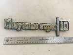 1973 74 75 76 Chevy Chevrolet Truck Cheyenne Super 10 Fender Emblem Metal Oem. Fixed Price $49.00.