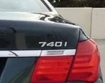 Bmw F01 Genuine Rear Trunk Emblem "740I" Lettering Decal Badge New 2009-15. Fixed Price $38.40.