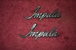 1971-73 Chevrolet Impala SET/2 Chrome 1/4 Emblems Nice Gm Originals 9625394. Fixed Price $69.00.