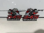 Dodge Challenger Rt 345 Shaker Hood 3D Fender Emblem Decal Badge 2 Left & Right. Fixed Price $109.95.