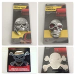 (4PCS) Bully Skull Stainless Steel 3-D Decal Emblem & 3M Adhesive. Fixed Price $19.99.