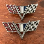1964-1968 Chevrolet Vintage Oem Flag Fender Emblem, 3840318. Fixed Price $30.00.
