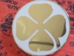 Alfa Romeo Gt / Bertone Emblem Shamrock White Gold Left 105446250050100 New. Fixed Price $129.60.