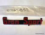 1965 Buick Gs Gran Sport New Quarter Sail Panel Emblems Reproduction. Fixed Price $29.95.