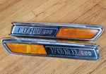 1968 - 1972 Ford 600 Truck Hood Side Emblems Molding Reflector Marker Spears. Fixed Price $99.99.
