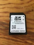Mitsubishi Navigation Sd Card 8750A387. Fixed Price $195.00.