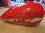 Used Oem Genuine Harley Gas Tank 2010 Tequila Sunrise 61014-10D. Fixed Price $500.00.