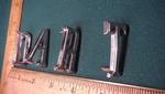 CG61 Dodge Dart Fender Letter Emblems Vintage 1967 #2784578-81. Fixed Price $59.99.