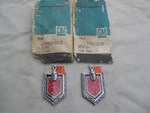 Nos Chevy Monte Carlo 1978 1979 1980 Knight Crest Emblem SET/2 * Genuine Gm. Fixed Price $200.00.
