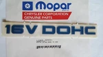 New Oem Blue Dodge Avenger "16V Dohc" Nameplate Emblem Letter Kit Badge MR757911. Fixed Price $14.99.
