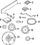Genuine Nissan Radio Speaker Enclosure 28178-6RA2A. Fixed Price $14.38.
