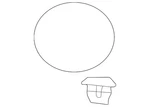 Genuine Mazda Hatch Emblem DC01-51-730A. Fixed Price $22.30.