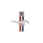 Scott Drake C7ZZ-16228-W 67-68 Fits Ford Fender Emblem, 351 Horse, Rh. Fixed Price $38.99.