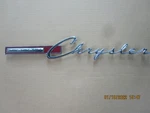 Nos 1965 Chrysler Newport Nameplate Emblem Script Medallion Mopar 2526510. Fixed Price $175.00.