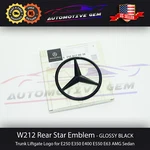 W212 Sedan Mercedes Gloss Black Star Emblem Rear Trunk Lid Logo Badge Amg E350. Fixed Price $29.99.