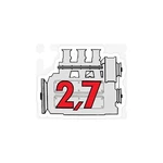 70-90 Porsche 914-6 911 Flat Six Engine Red 2.7L Rear Window Decal Sticker. Fixed Price $16.95.