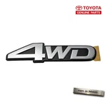 Toyota Genuine 4WD Rear Emblem 75431-60050 Land Cruiser 80 Series HZJ81V HDJ81V. Fixed Price $69.00.