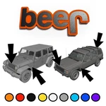 Beer Emblem Badge Fits Jeep Wrangler Yj Jl Jk Tj Cj Grand Cherokee WK2 Xj. Fixed Price $19.90.