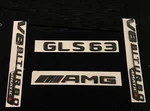 For Mercedes-benz GLS63 Amg V8 Biturbo 4MATIC+ Rear Trunk Emblem Badge Set Black. Fixed Price $45.99.