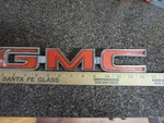 75 - 80 Gmc Truck Jimmy Tailgate Trim Panel Emblem Oem Part #351862. Fixed Price $60.00.