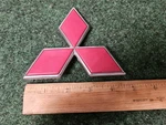 Oem Genuine Mitsubishi Red Diamond Emblem MC922558 Name Plate Logo Badge 5" 3M4. Fixed Price $69.99.