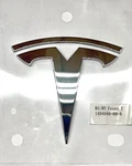 Tesla Model 3/Y Front Hood Logo Badge Emblem 1494949-00-A Oem Chrome. Fixed Price $21.99.