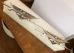 1959 1960 Pontiac Catalina Ventura Oem Tri Power Fender Script EMBLEMS-531852. Fixed Price $295.00.
